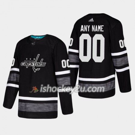 Mænd NHL Washington Capitals Trøje Tilpasset Sort 2019 All-Star Adidas Authentic